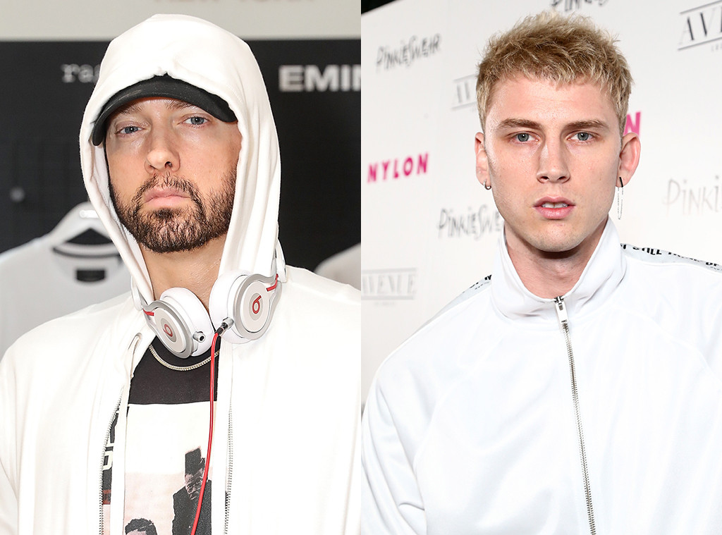 Some Fans Think Machine Gun Kelly And Eminem Are Faking Their Feud E Online Ca